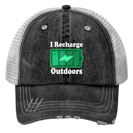 Nature Lover Outdoors Quote Trucker Hats