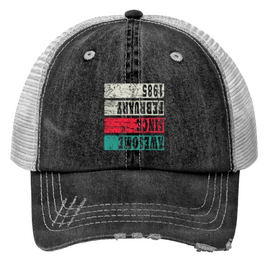 Retro Birthday Year Vintage 1985 Trucker Hats
