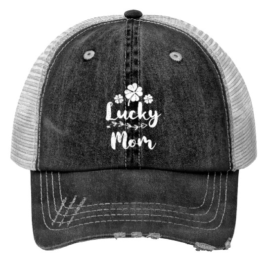 Lucky Mom Irish St Patrick's Day Mama Trucker Hats