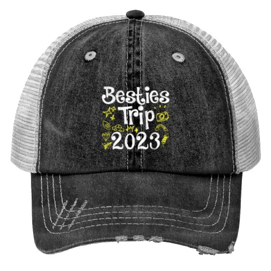Besties Trip 2023 Summer Vacation Spring Break Trucker Hats