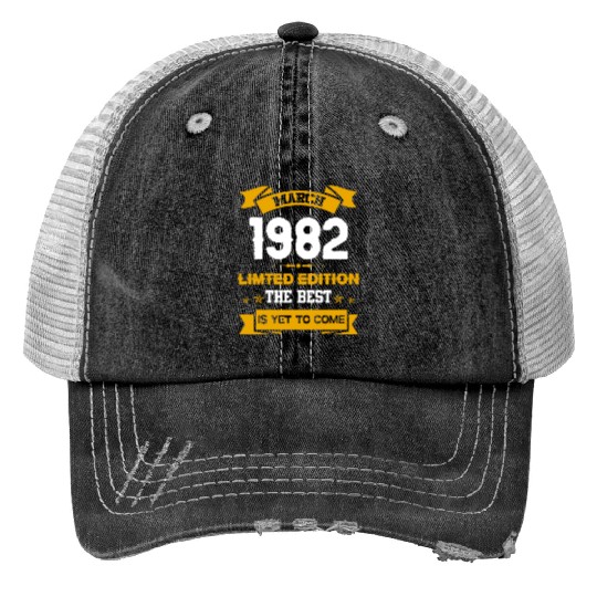 March 1982 Birthday Surprise Trucker Hats