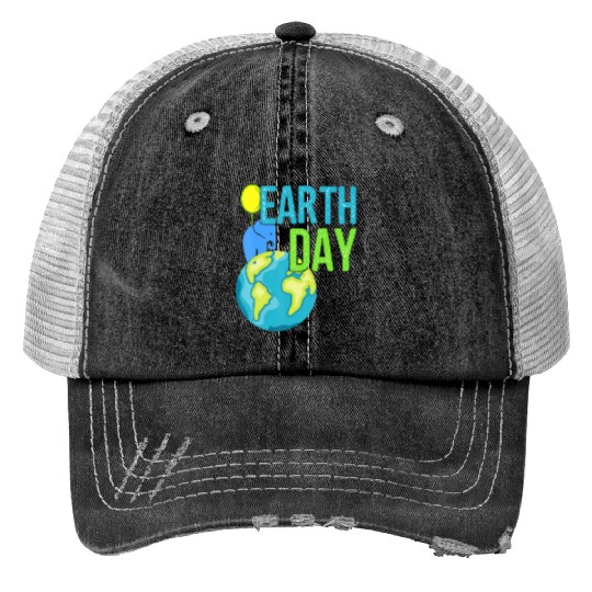 Earth Day 2019 Trucker Hats Great Vintage Ear Elephant S