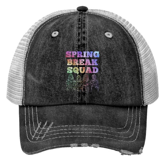 Spring Break Squad Summer Vacation Spring Break Trucker Hats