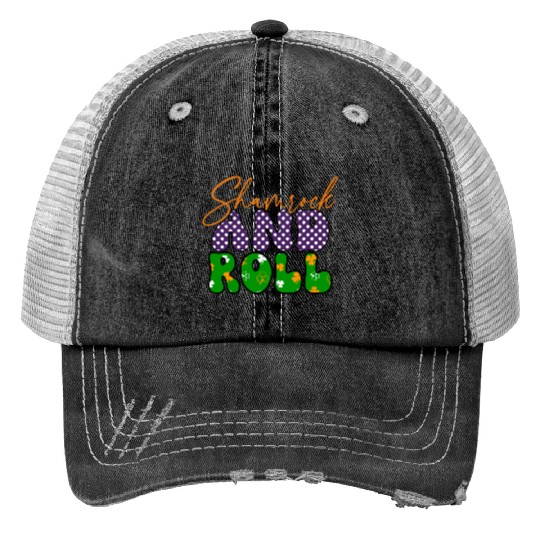 ShamrockPatricks Day Sublimation Trucker Hats