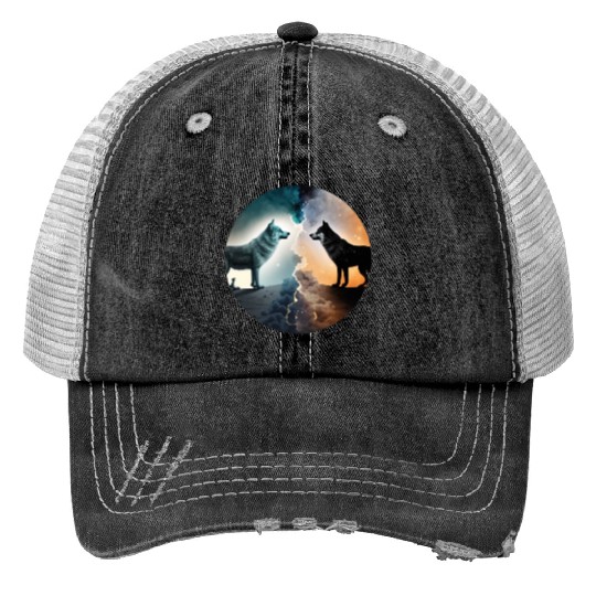 Day and Night Trucker Hats