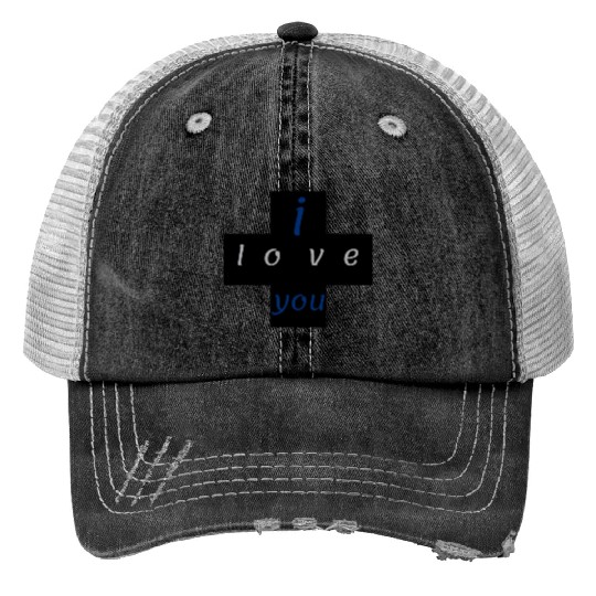 I LOVE YOU Trucker Hats