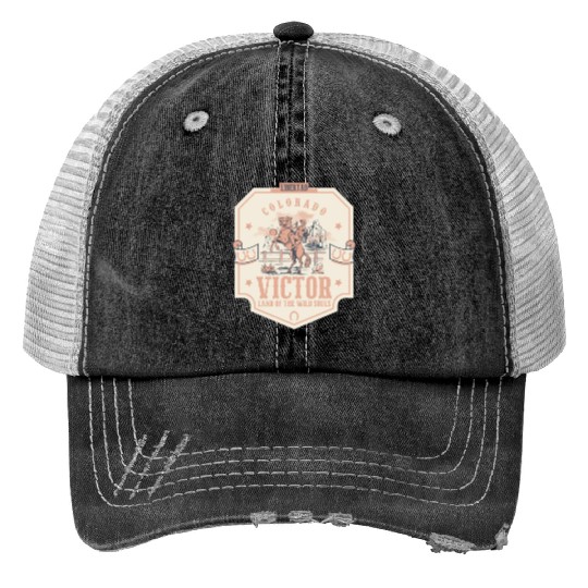 victor colorado wild west town Trucker Hats