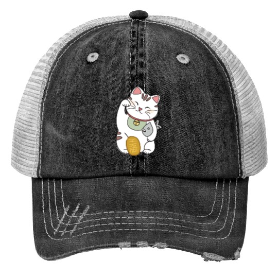 Lucky Cat Trucker Hats