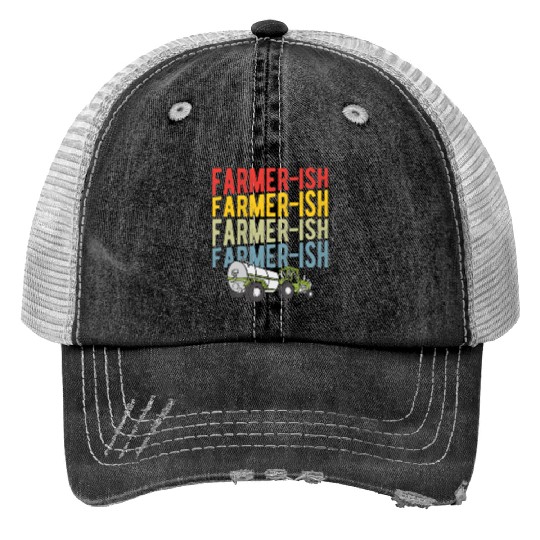 Farmer-ish Farming Agriculture Cowboy Trucker Hats