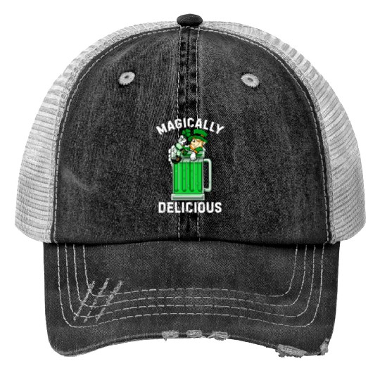 Magically Delicious idea St Patricks Day Drinking Trucker Hats