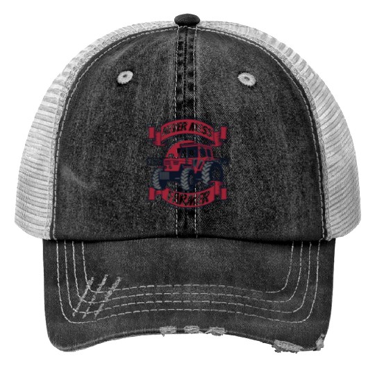 Never Mess With A Farmer Agriculture Rancher Trucker Hats