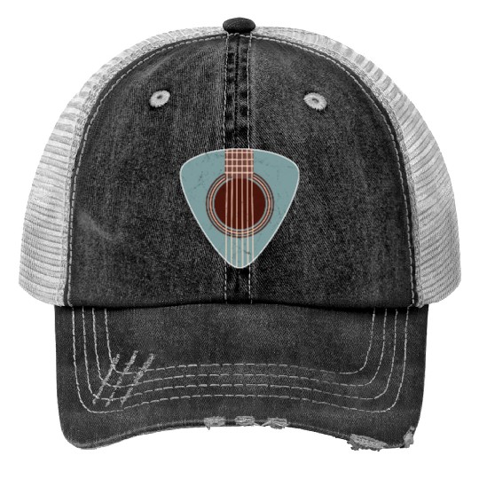 Rock and Roll Guitar Plectrum Trucker Hats