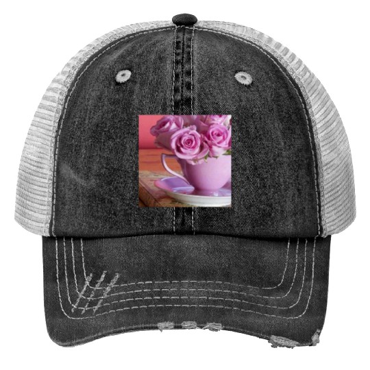 Beautiful Floral print Trucker Hats