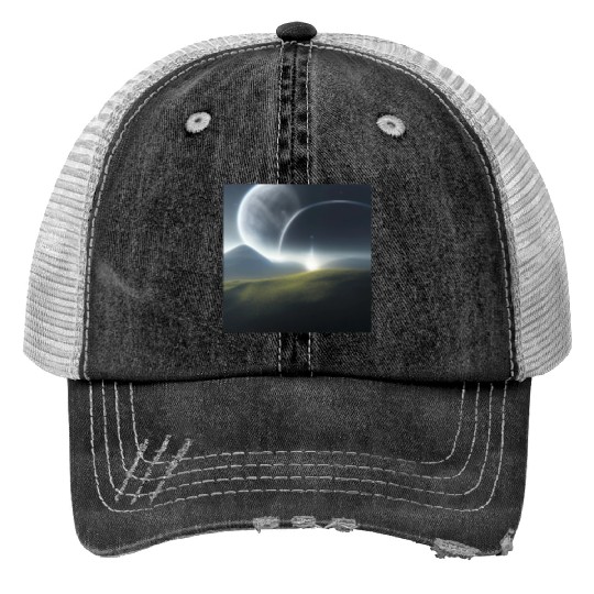 Green planet Trucker Hats