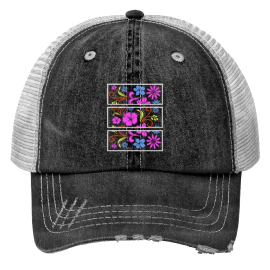 Aesthetic Gothic Punk Pastel Flower For Women Trucker Hats