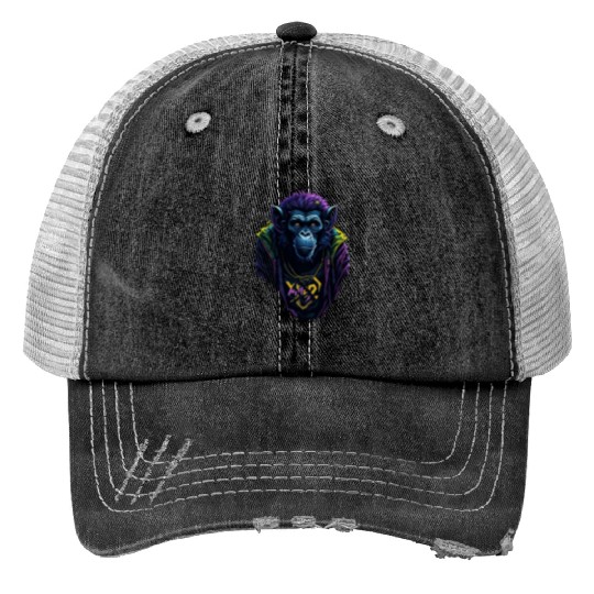 monkey Trucker Hats