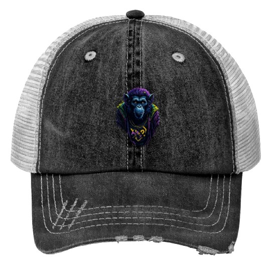 monkey Trucker Hats