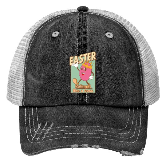 Easter Ruling It Like A Boss Trucker Hats