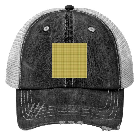 Easter Carrot Colors Plaid Pattern Trucker Hats