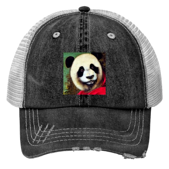 Renaissance Panda Trucker Hats