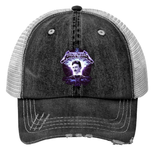 Nikola Tesla Heavy Metal Electricity by gnarly Trucker Hats