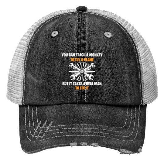 Aircraft Mechanic Trucker Hats