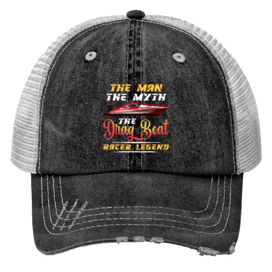 Drag Boat Racing Racer Speed Boat Driver Legend Trucker Hats