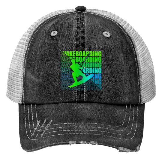 Wakeboard Wakeboarder Wakeboarding Freestyle DNA Trucker Hats
