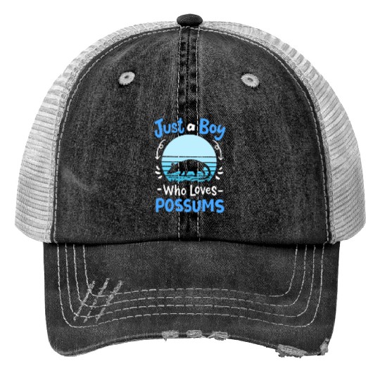 Possum Possum Lover Retro Trucker Hats