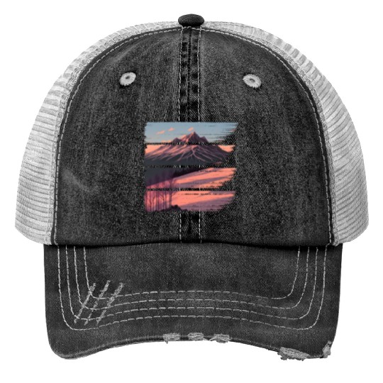 Sunrise Mountain Trucker Hats