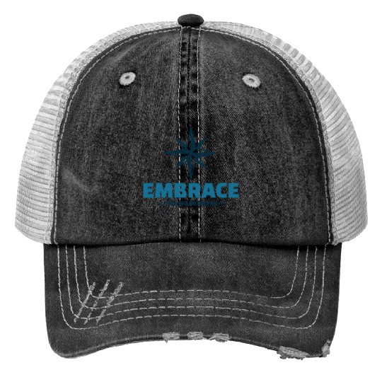 Embrace the Wilderness Camping cute Trucker Hats