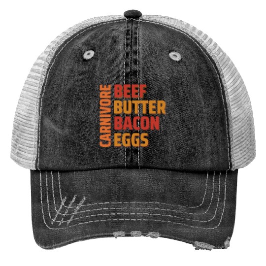 Beef Butter Bacon & Eggs - Carnivore Trucker Hats