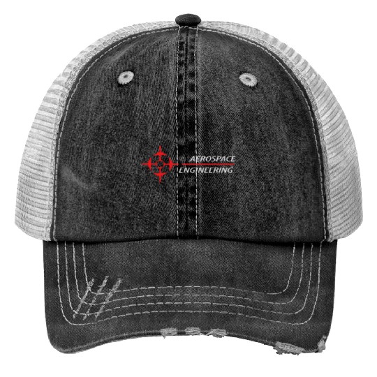 aerospace engineering text, aircraft logo Trucker Hats