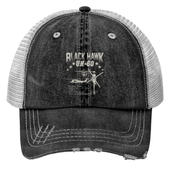 Sikorsky UH 60 Black Hawk Trucker Hats