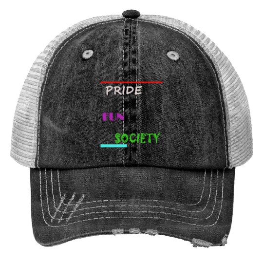 PRIDE FUN SOCIETY Trucker Hats