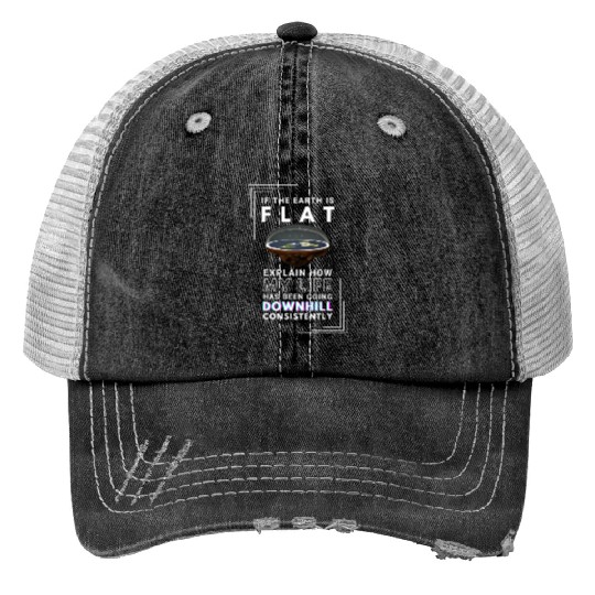 FLAT EARTH Trucker Hats