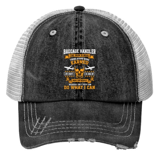 Proud Baggage Handler Saying Aircraft Ramp Agent Trucker Hats