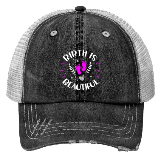 Doula Midwifery Birth Childbirth Pregnancy Midwife Trucker Hats