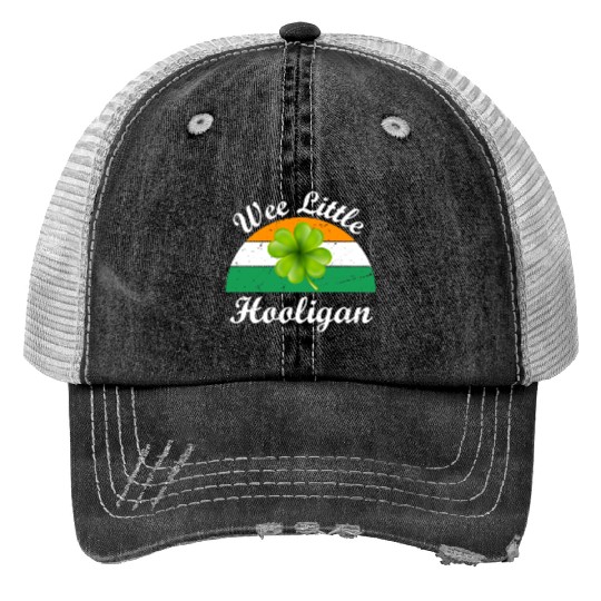 Wee Little Hooligan St Patricks Day Trucker Hats