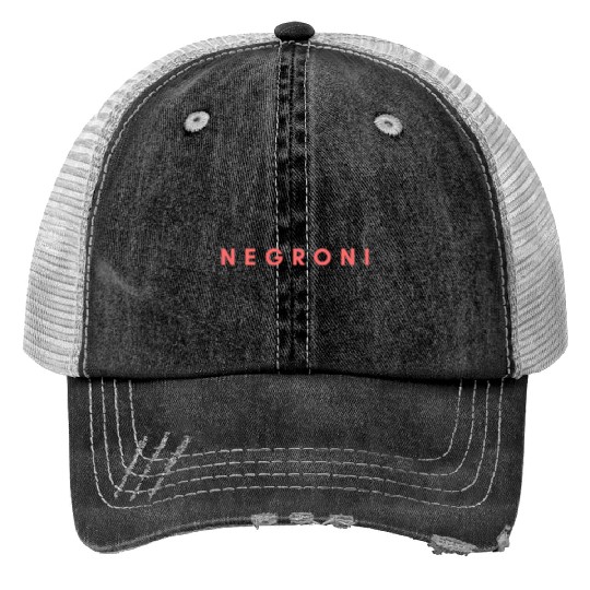 Negroni Cocktail Bartender Drink Stylish Party Ape Trucker Hats