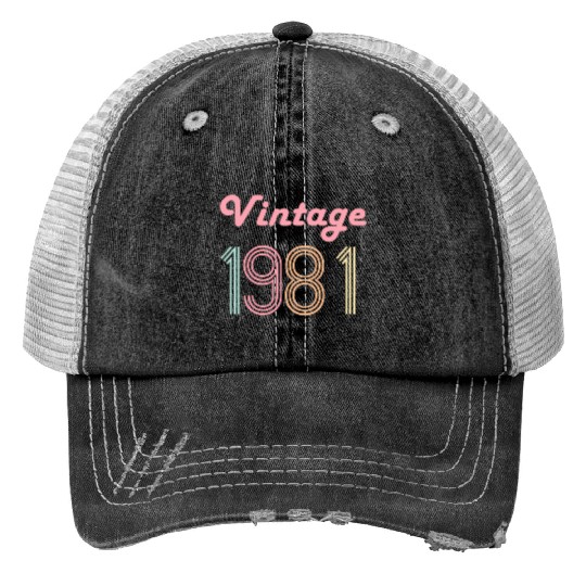 40Th For Her 40 1981 Trucker Hats