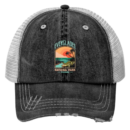 Everglades National Park Us Crocodile Florida Alli Trucker Hats