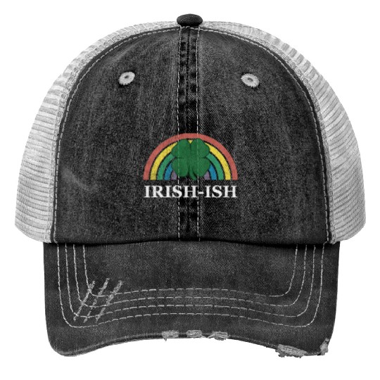 Irish-Ish Shamrock St Patrick'S Day Rainbow Saint Trucker Hats