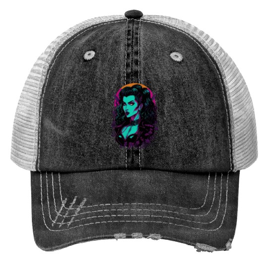 Vampire Girl Trucker Hats