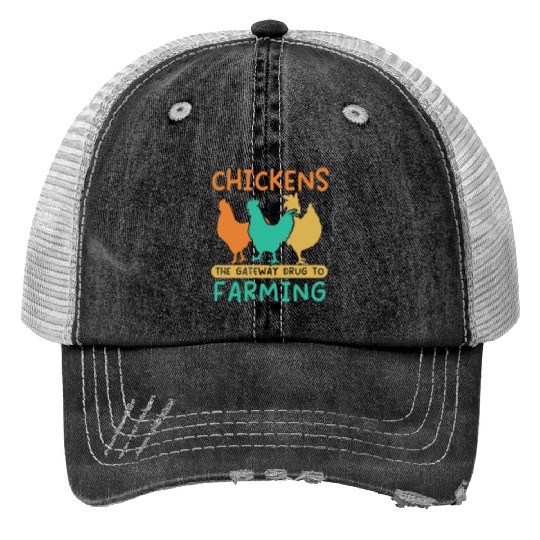 Chicken Farmer Chicken Whisperer Farm Animal Trucker Hats