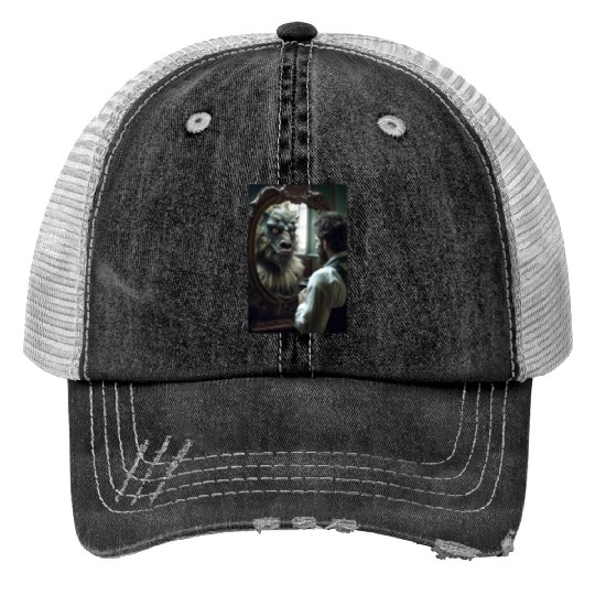 Reflections Unveiled: The Beast Within Trucker Hats