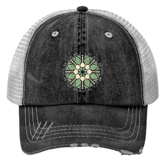 Banjo Mandala Bluegrass Mindfulness & Nature Trucker Hats