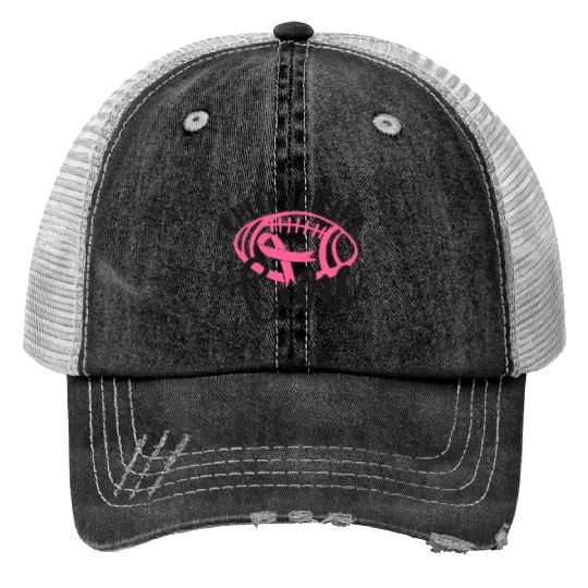 Cheer For The Cure Pink Breast Cancer Awareness Trucker Hats