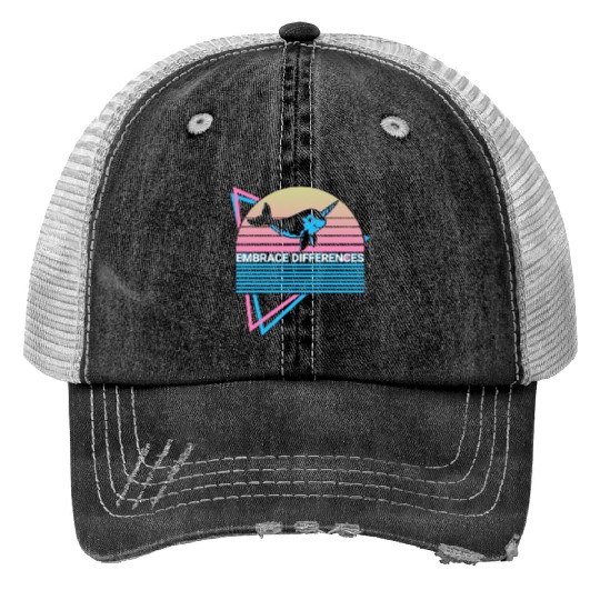 Narwhal Retro Trucker Hats