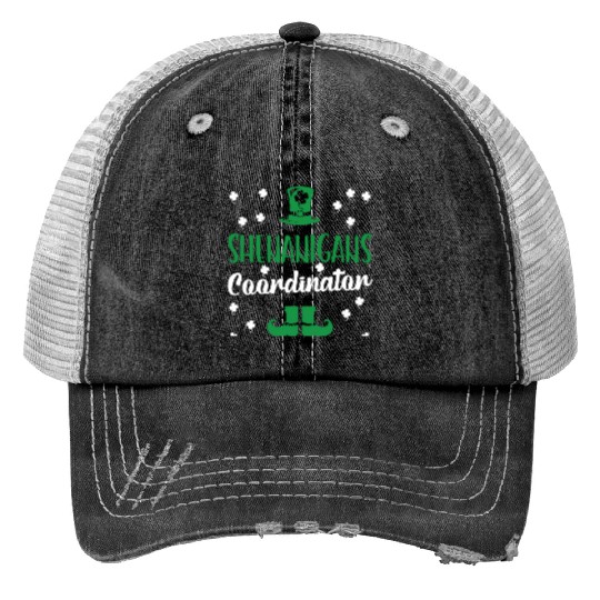 Shenanigans Coordinator St Patrick'S Day Trucker Hats